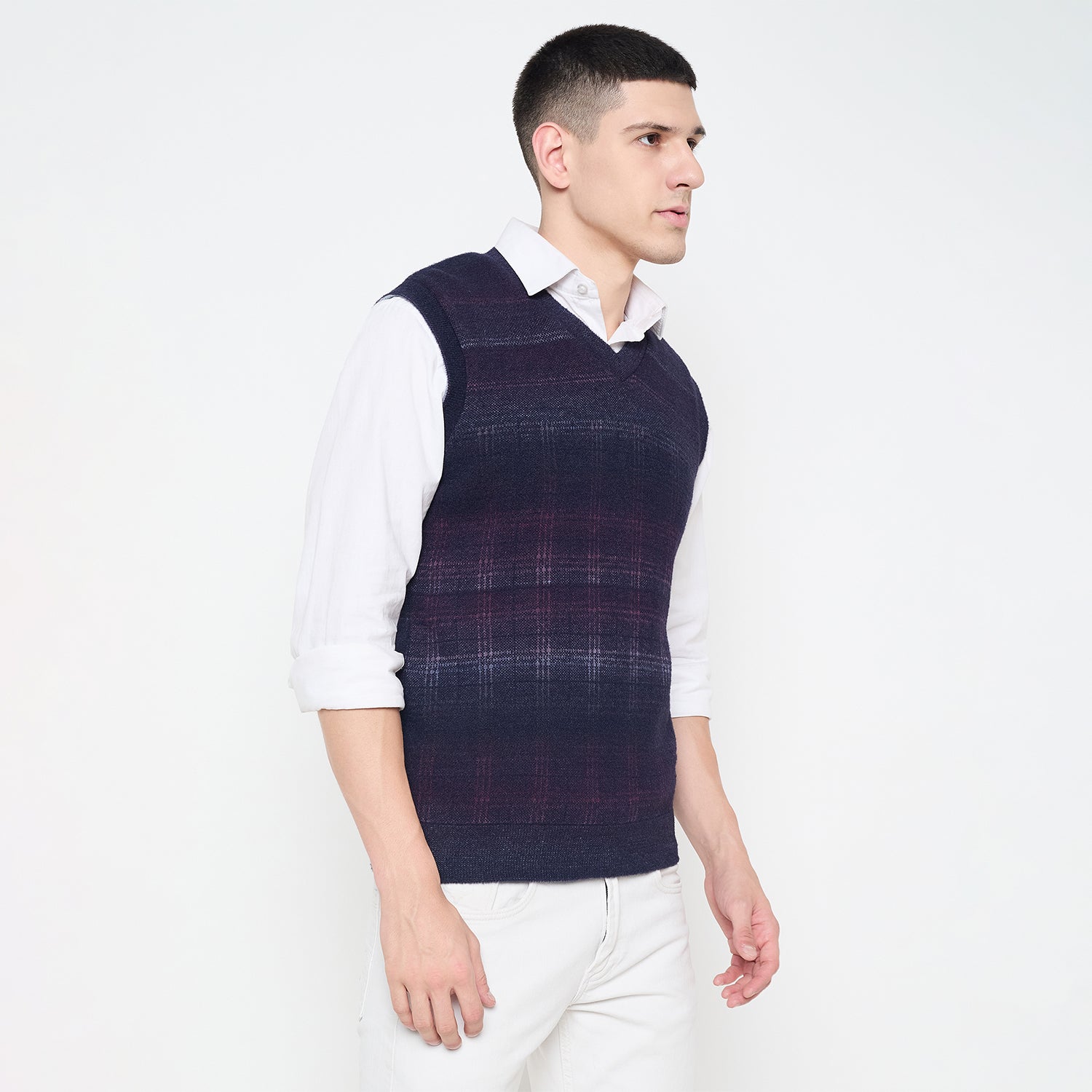 Duke Urban Men Sleeveless Reversible Sweater (SDS2294)