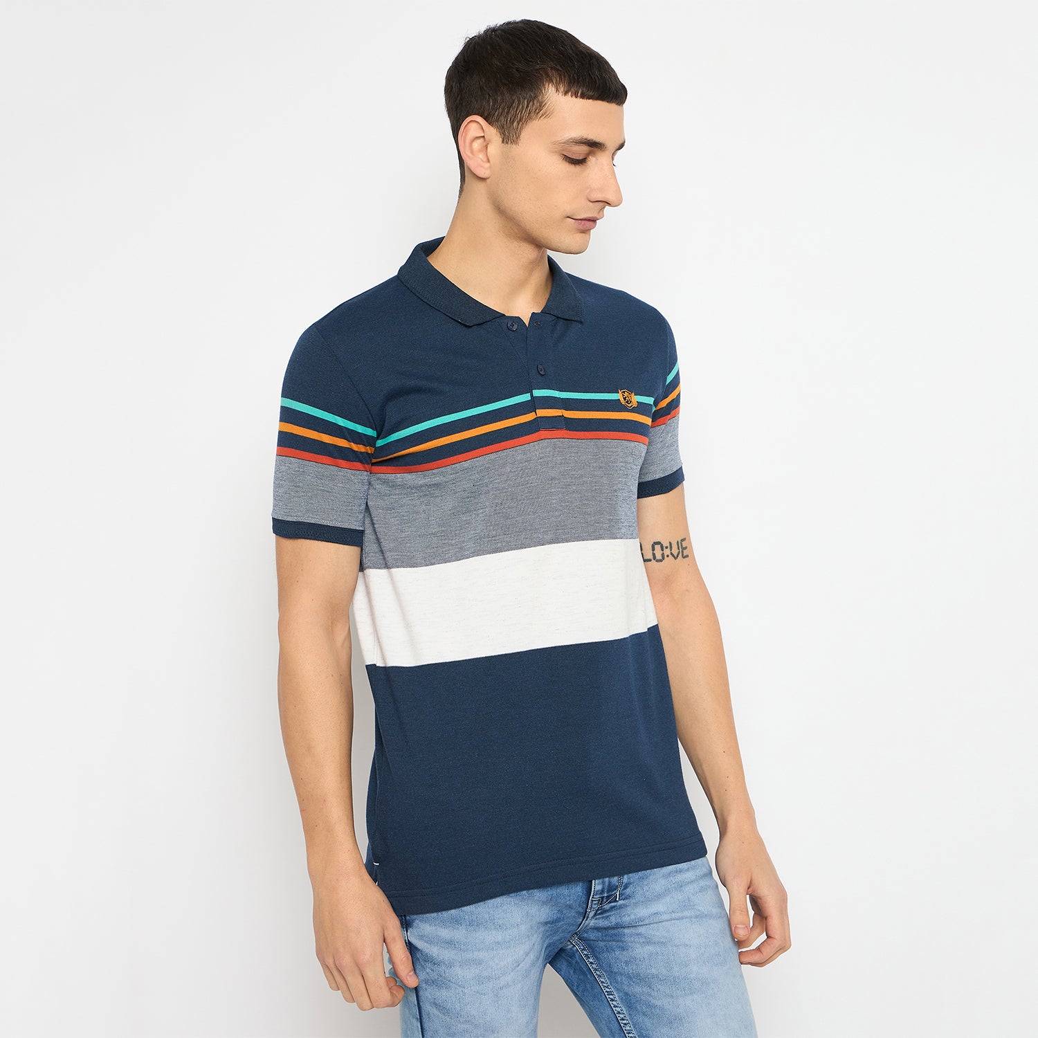 Duke Urban Men Half Sleeve Cotton Tshirt (LF7194)