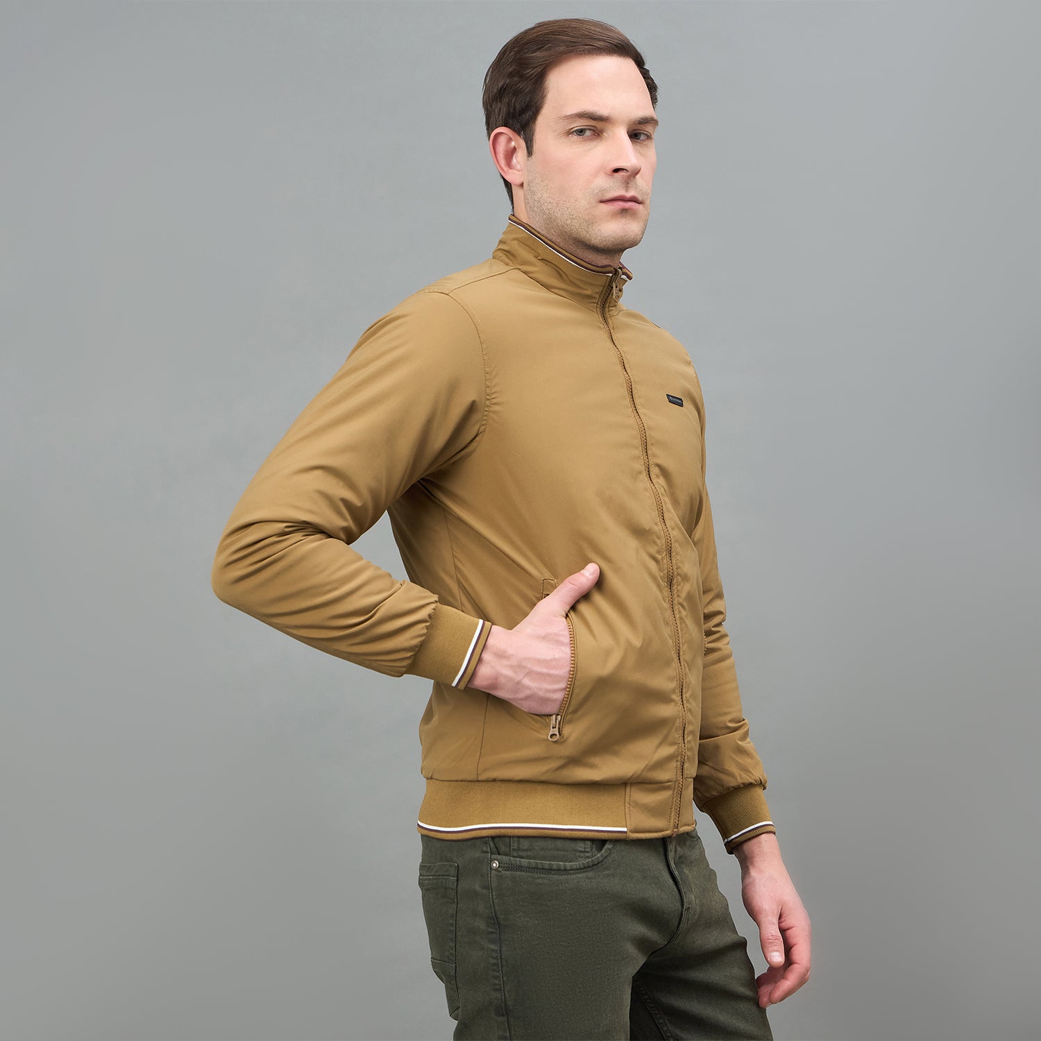 Duke Urban Men Full Sleeve High Neck Reversible Jacket (SDZ3149)