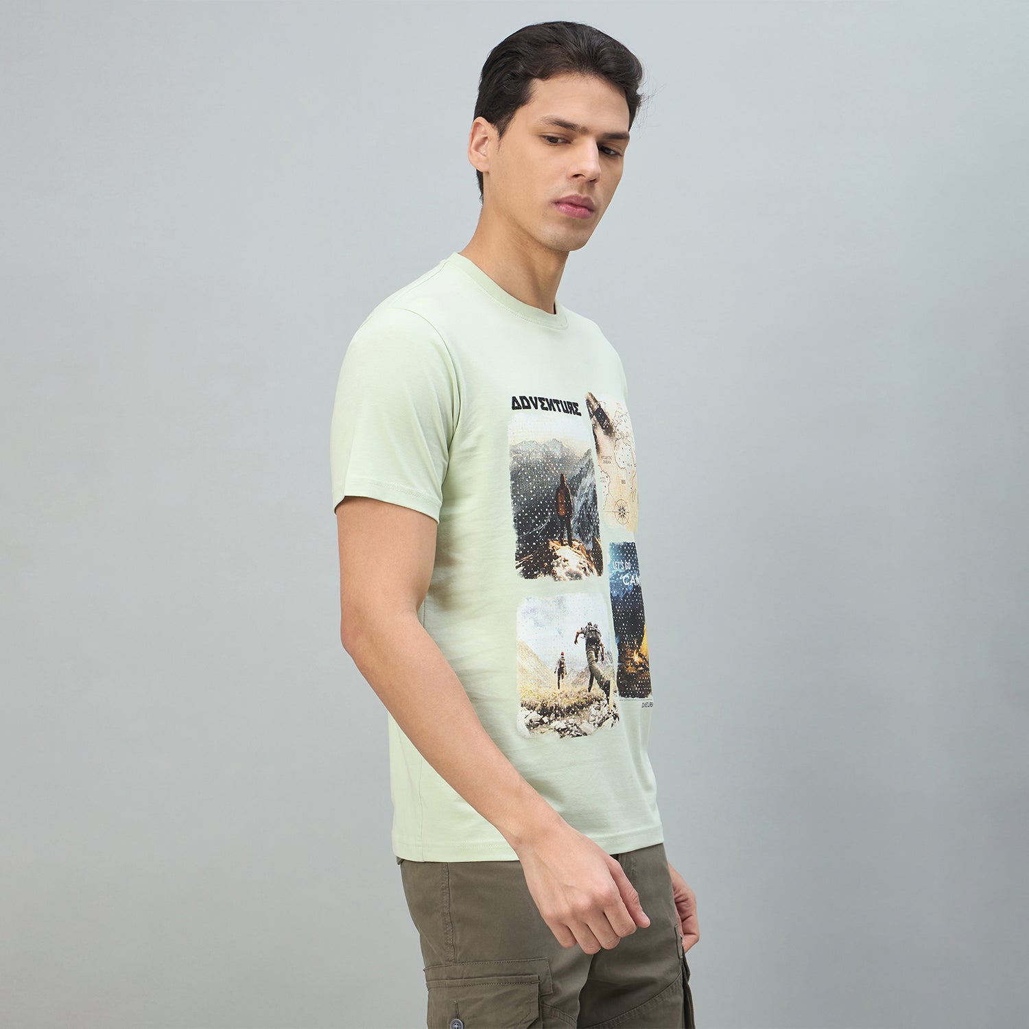Duke Urban Men Graphic Print Half Sleeve Round Neck Casual Tshirt (LF7507)