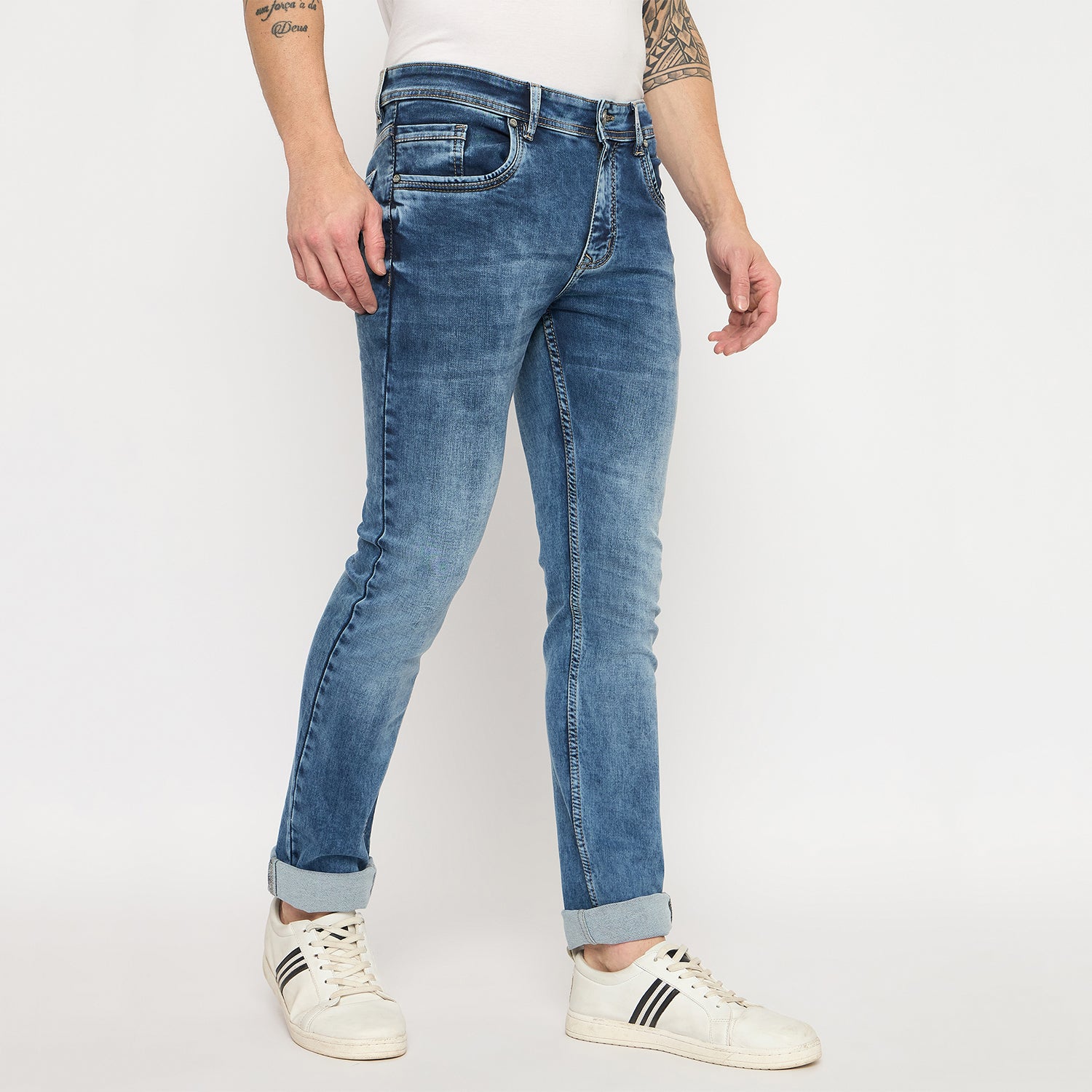 Duke Urban Men Slim Fit Stretchable Jeans (SDD5725S)
