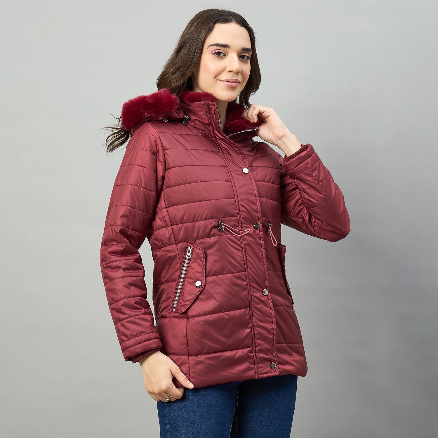 Duke Urban Women Short Style Long Length Jacket (SDZ4229)