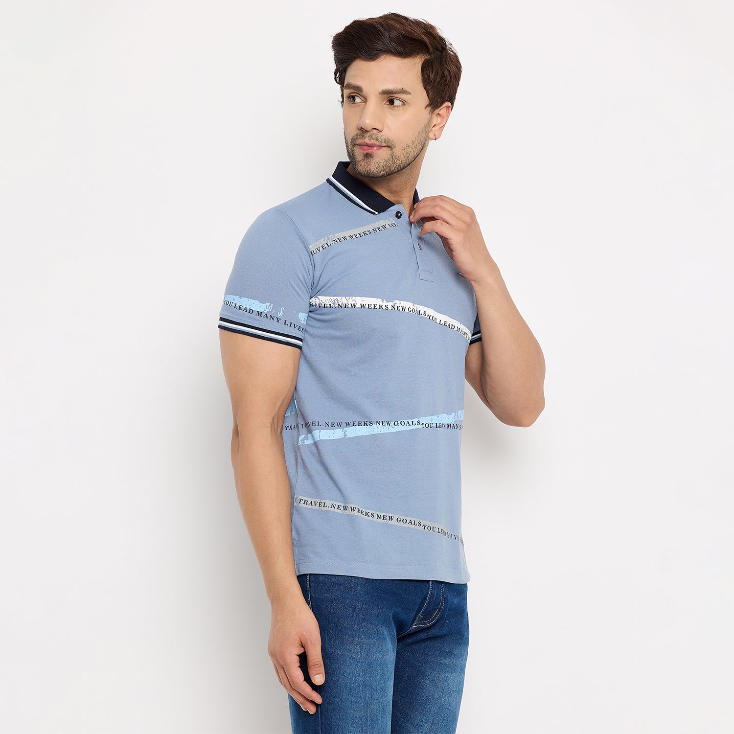 Duke Urban Men Half Sleeve Cotton T-shirt (LF7149)