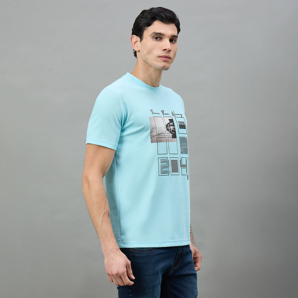 Duke Urban Men Graphic Print Half Sleeve Round Neck Casual Tshirt (LF7501)