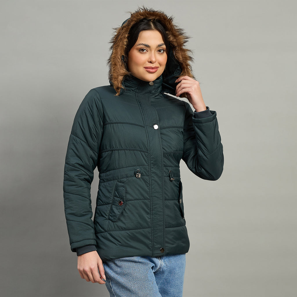Duke Urban Women Short Style Full Sleeve Hooded Jacket (SDZ4115)