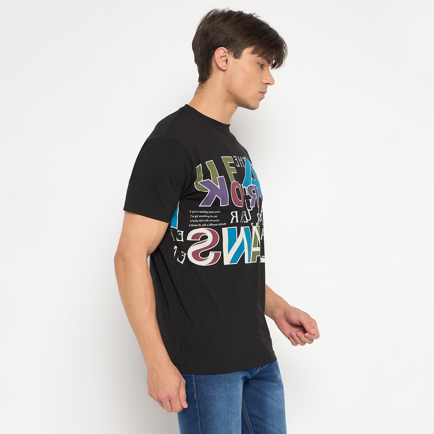 Duke Urban Men Half Sleeve Cotton T-shirt (LF7053)