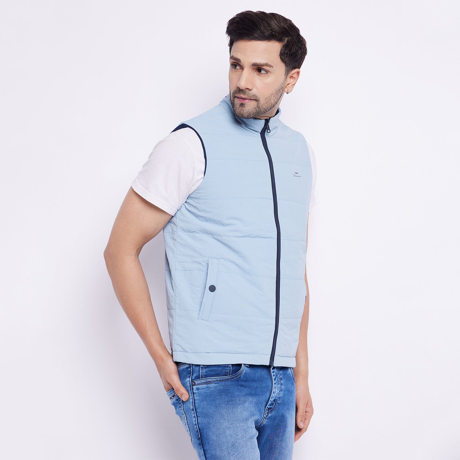 Duke Stardust Men Sleeveless Reversible Jacket (SDZ3054)