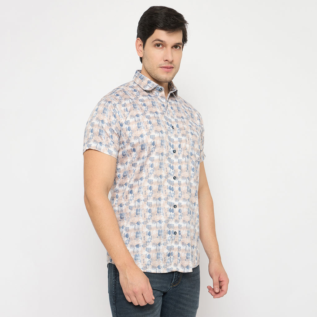 Duke Urban Men Half Sleeve Cotton Shirt (SDO4PRR)