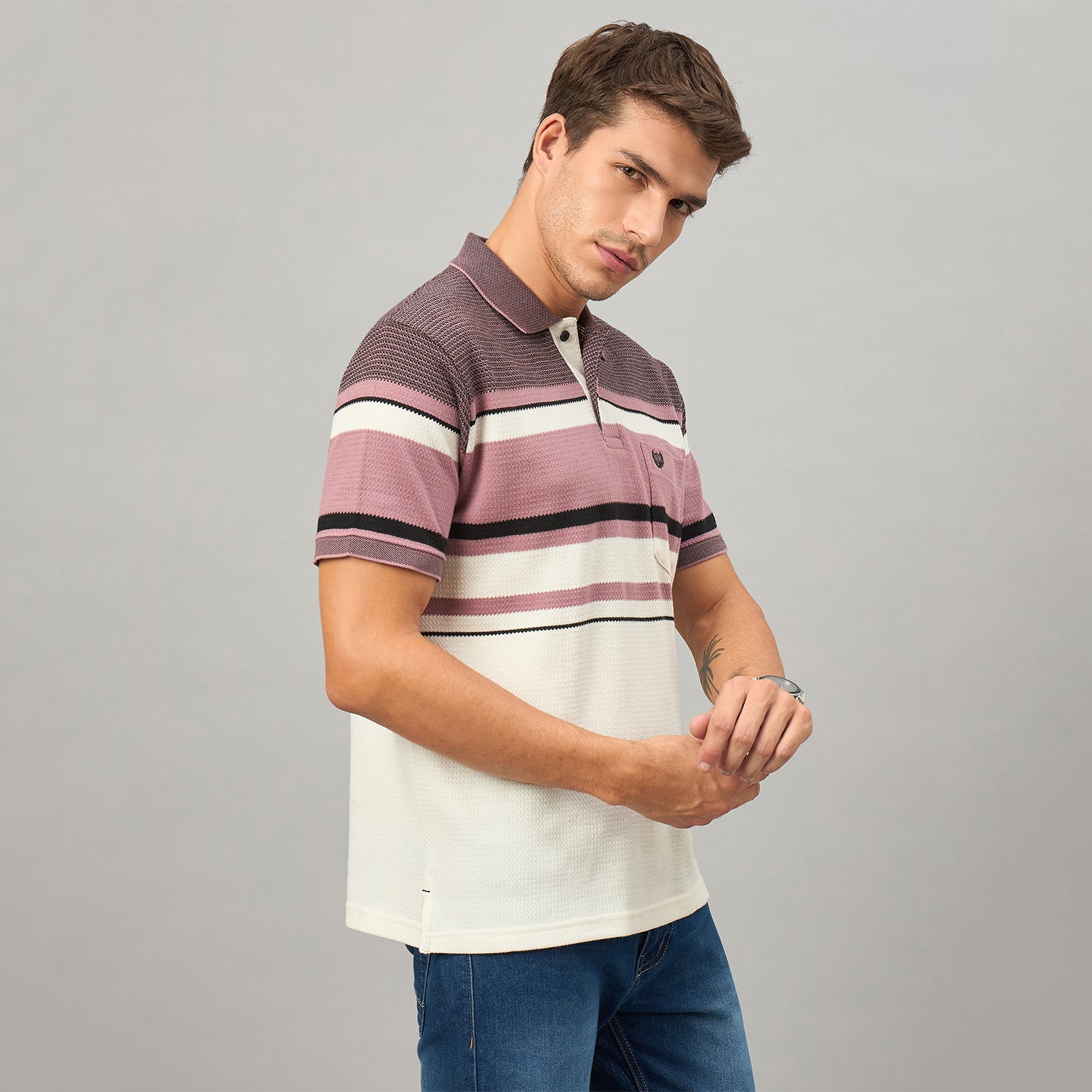 Duke Urban Men Half Sleeve Cotton Tshirt (LF7595)