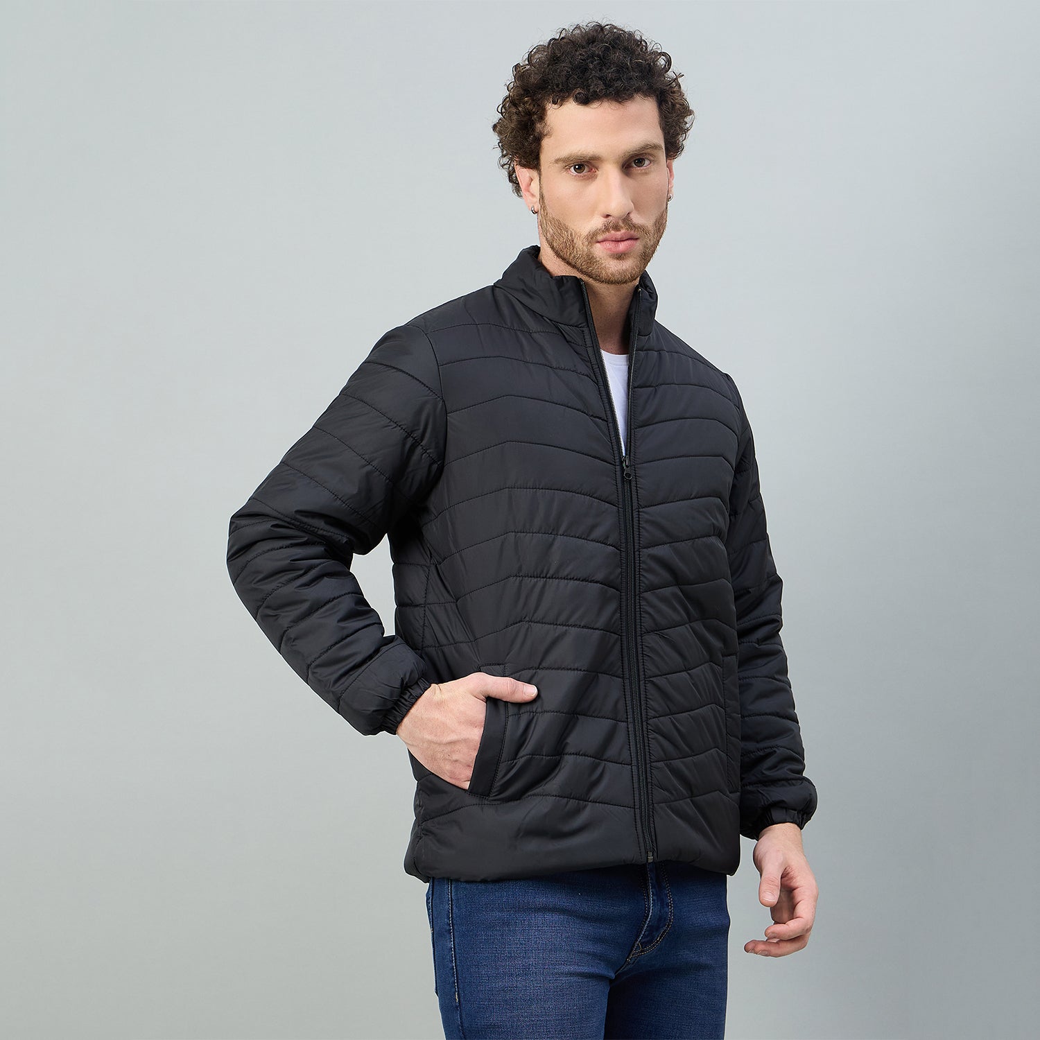 Duke Urban Men Full Sleeve Regular Puffer Jacket (OSDZ9494)