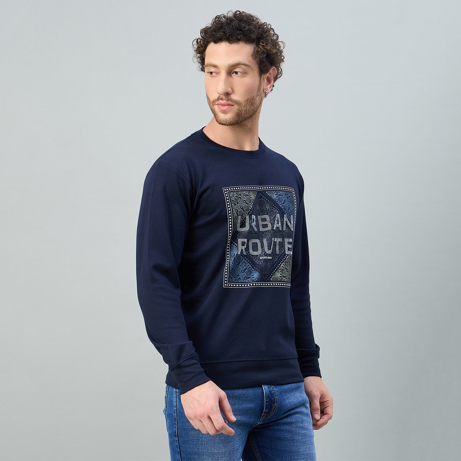 Duke Urban Men Round Neck Regular Sweatshirt (LF6419)