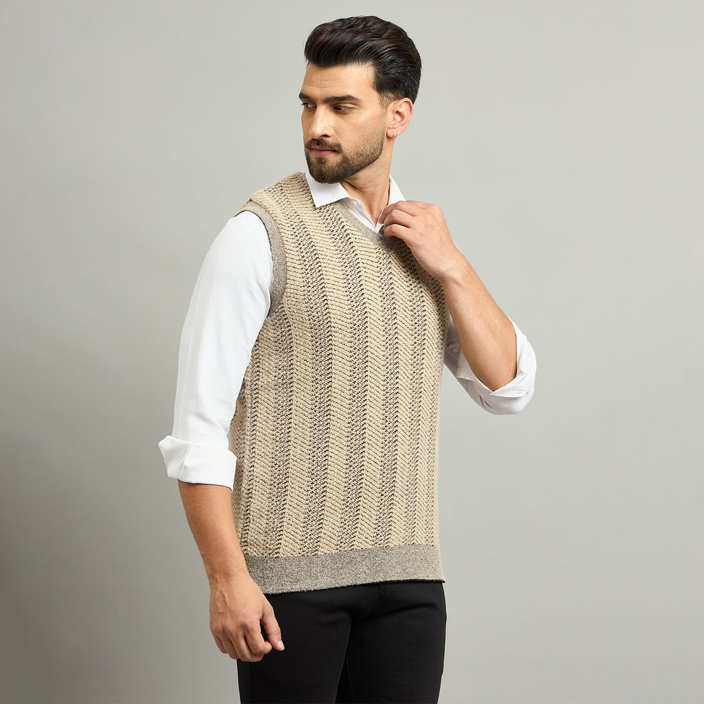 Duke Urban Men V Neck Sleeveless Reversible Sweater (SDS2293)