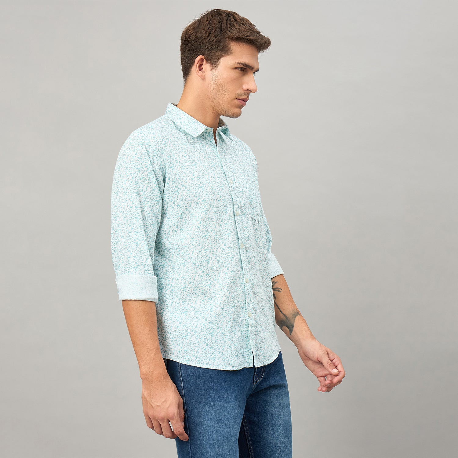 Duke Urban Men Full Sleeve Cotton Shirt (SDO7PRU)