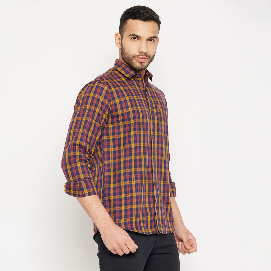 Duke Stardust Men Full Sleeve Cotton Shirt (SDO5CKOB)