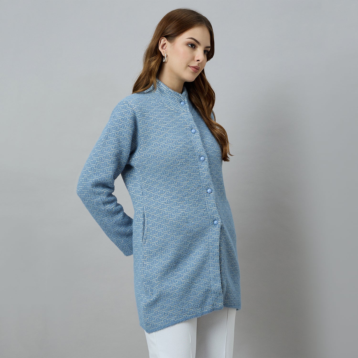 Duke Urban Women Long Coat Shortstyle Cardigan (ONSDS108)