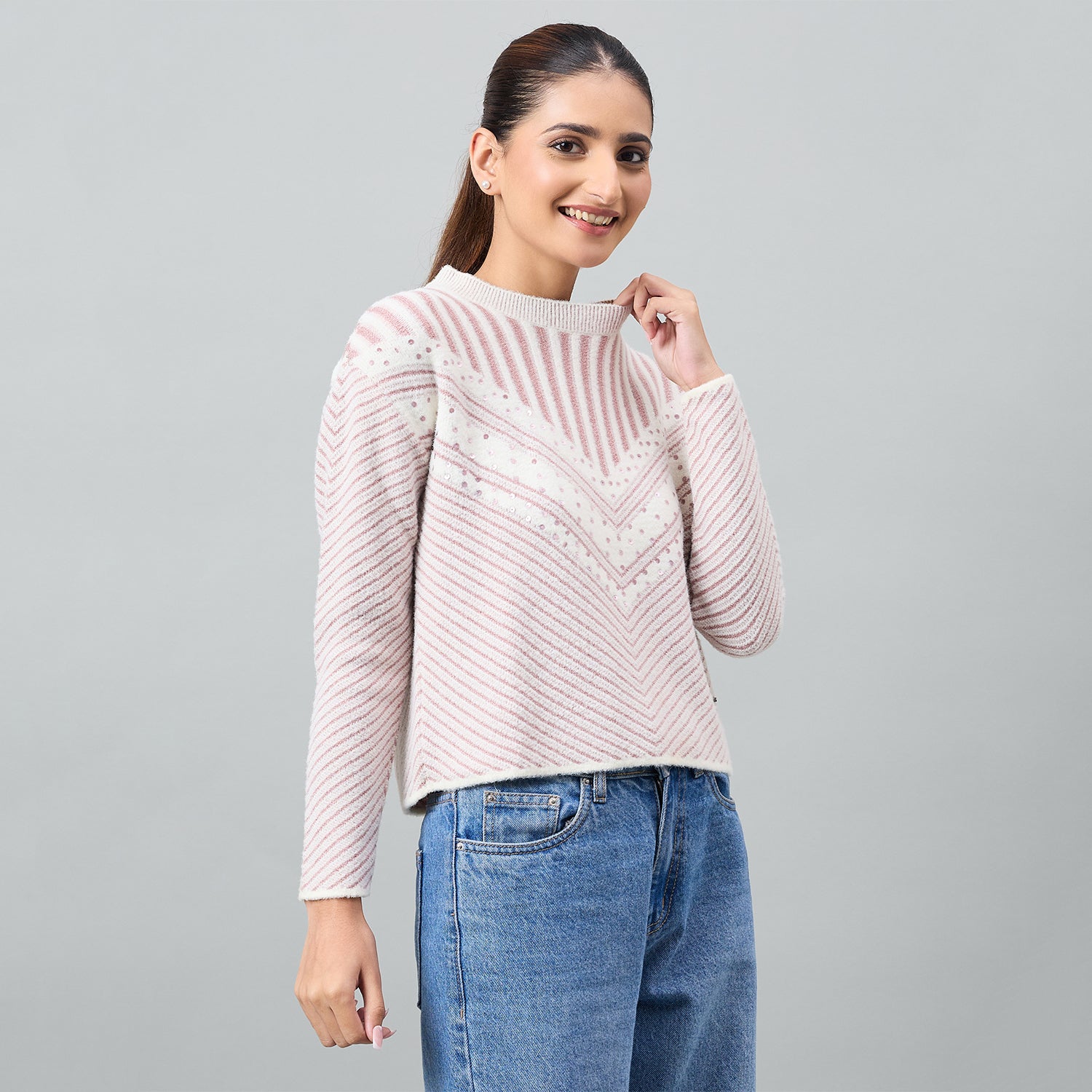 Duke Urban Women Full Sleeve RoundNeck Pullover (SDS1373)