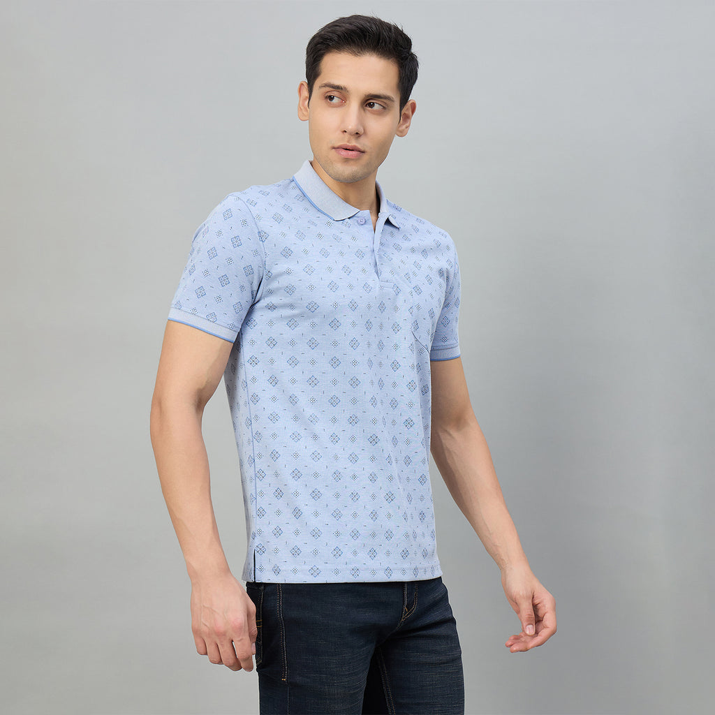 Duke Men Half Sleeve Cotton Regualr Fit Casual T-shirt (LF7995)