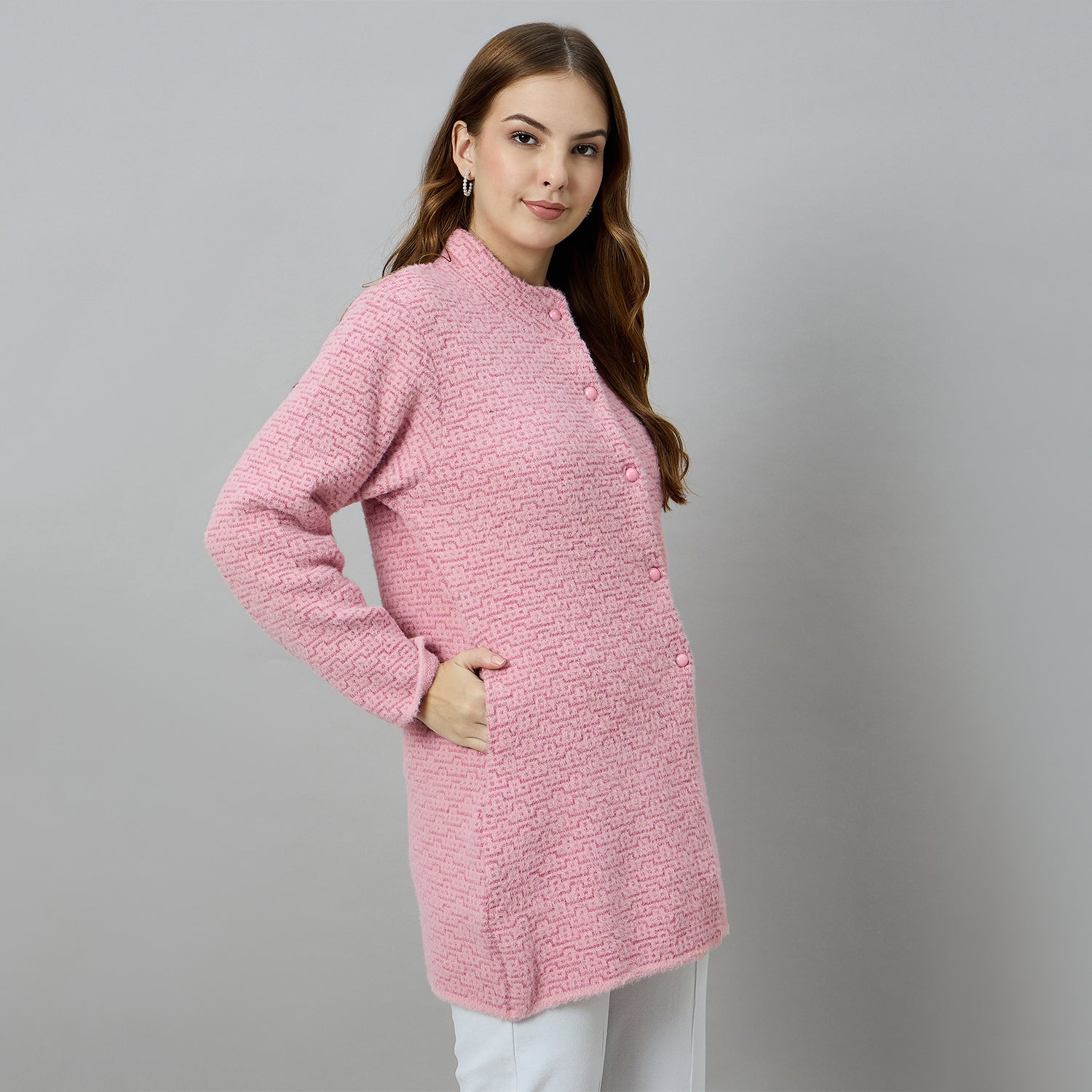 Duke Urban Women Long Coat Shortstyle Cardigan (ONSDS108)