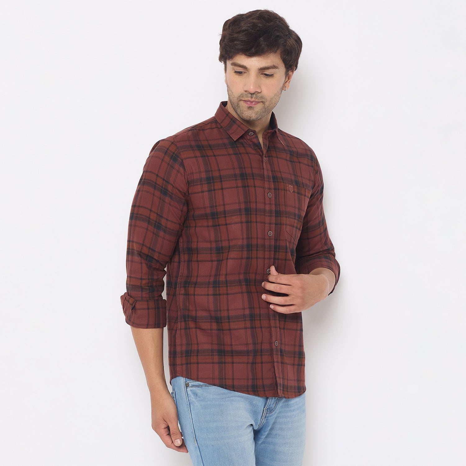 Duke Urban Men Full Sleeve Cotton Shirt (SDO7CKF)