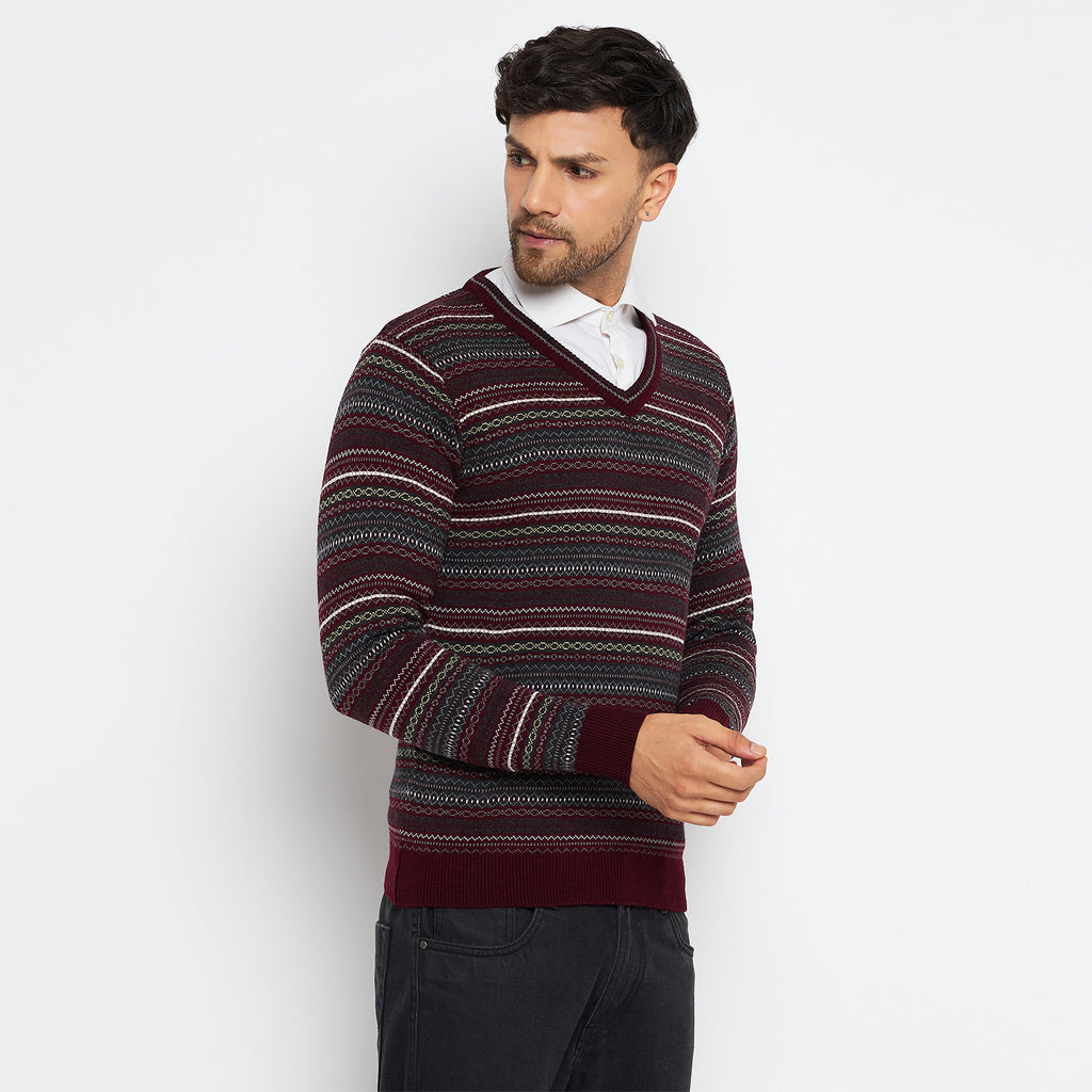 Duke Urban Men Full Sleeve V Neck Sweater (SDS2051)
