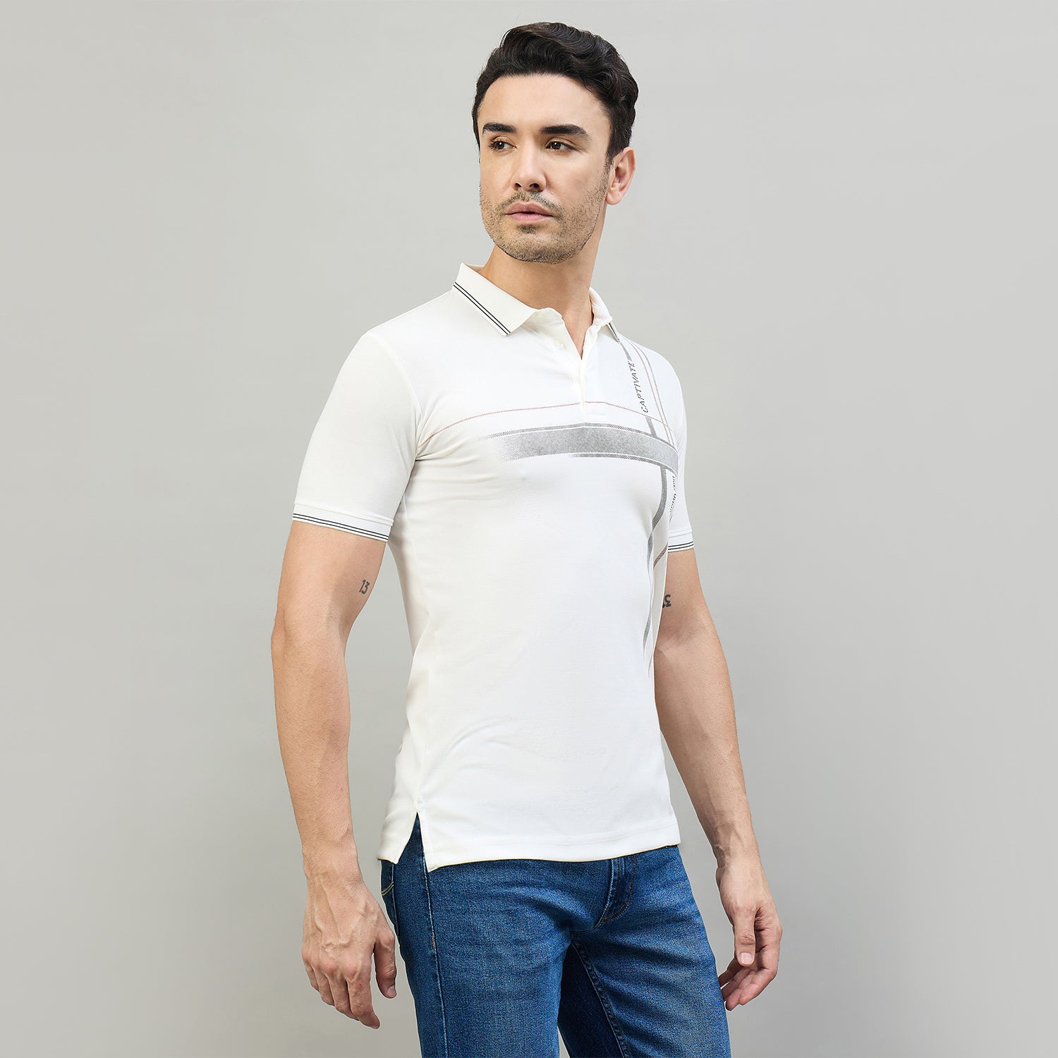 Duke Urban Men Half Sleeve Cotton Smart Fit Casual T-shirt (LF7932)