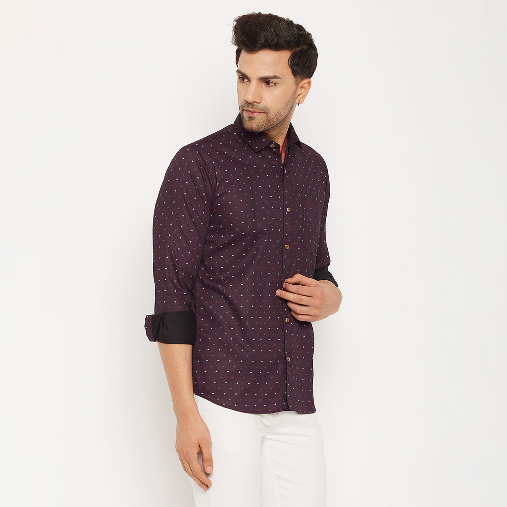 Duke Men Stardust Cotton Full Sleeve Shirt (SDO8PRSA)