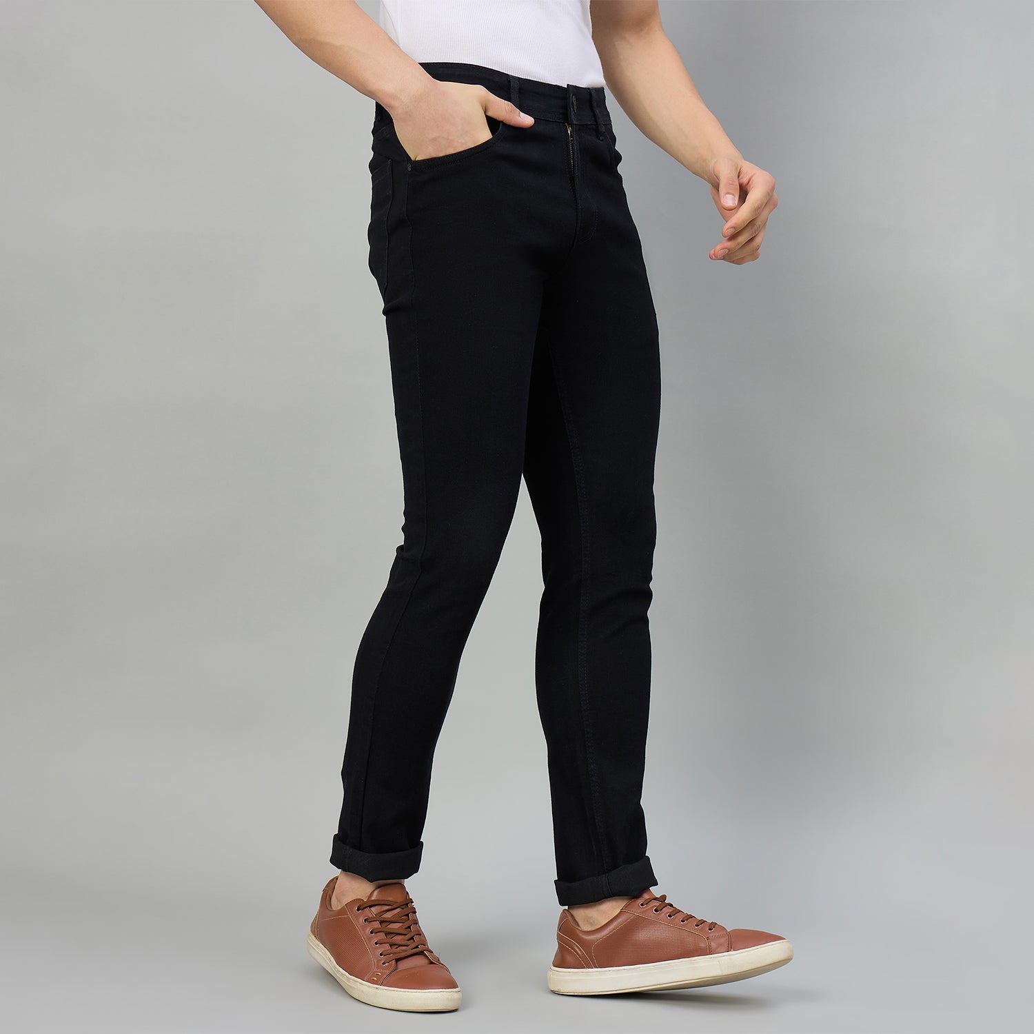 Duke Men Narrow Fit Stretchable Jeans (SD5900NR)