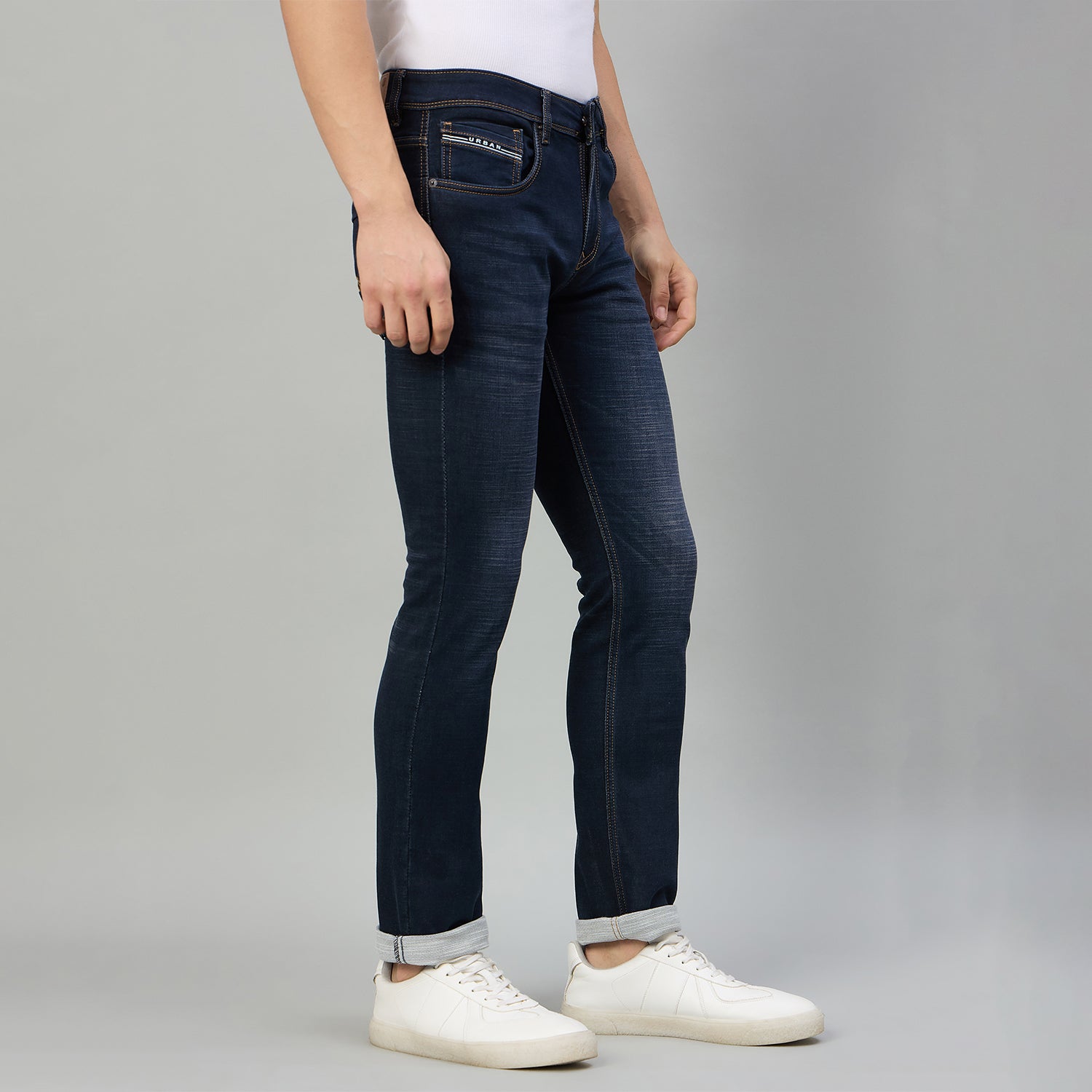 Duke Men Narrow Fit Stretchable Jeans (SDD9246N)