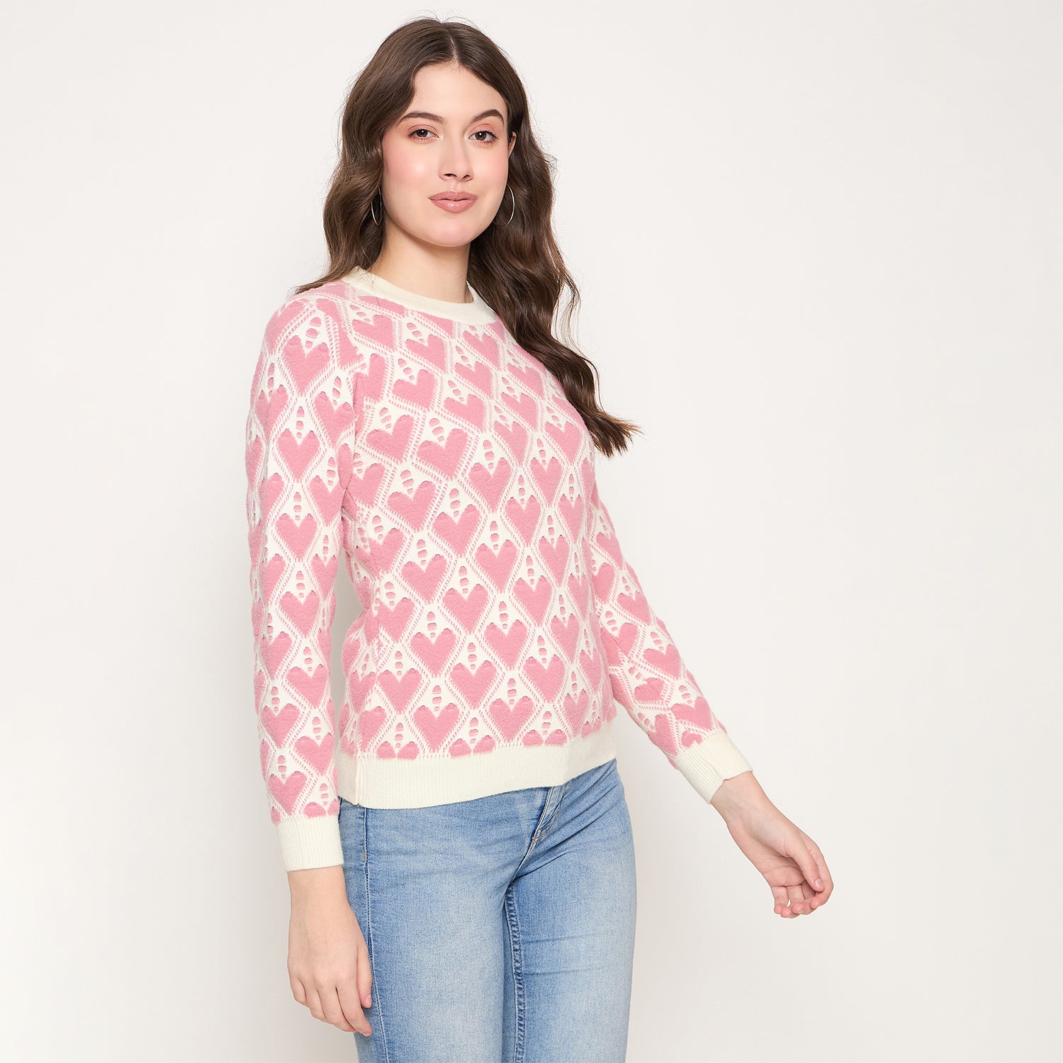 Duke Urban Women Full Sleeve Round Neck Pullover (SDS1395)