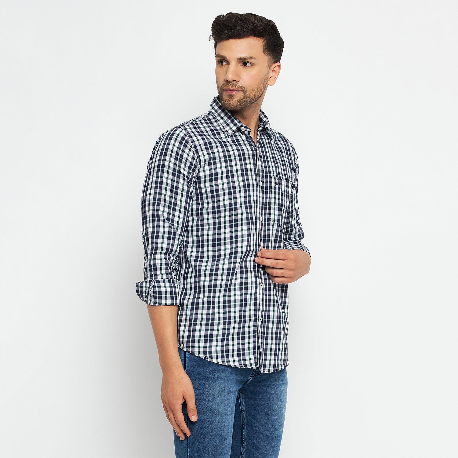 Duke Stardust Men Full Sleeve Cotton Shirt (SDO7CKSR)