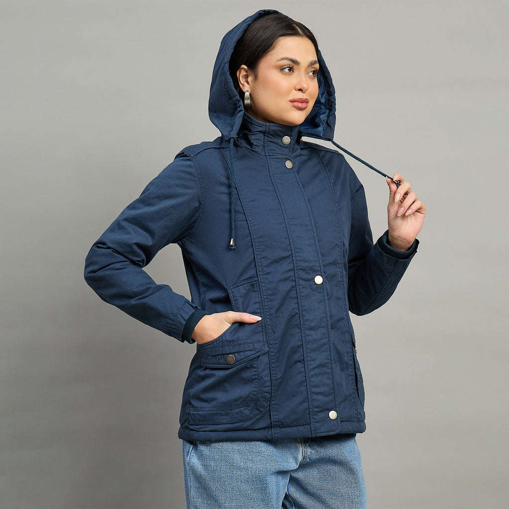 Duke Urban Women Short Style Full Sleeve Hooded Jacket (SDZ4153)
