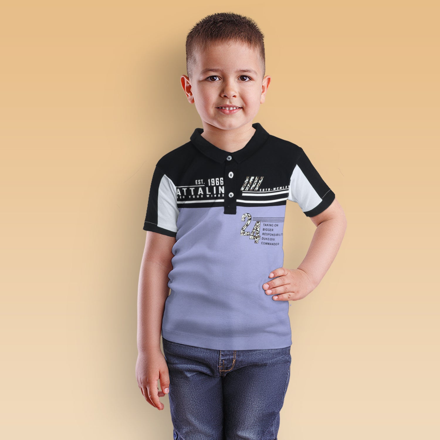 Duke Urban Boys Half Sleeve Cotton T-shirt (LF680)
