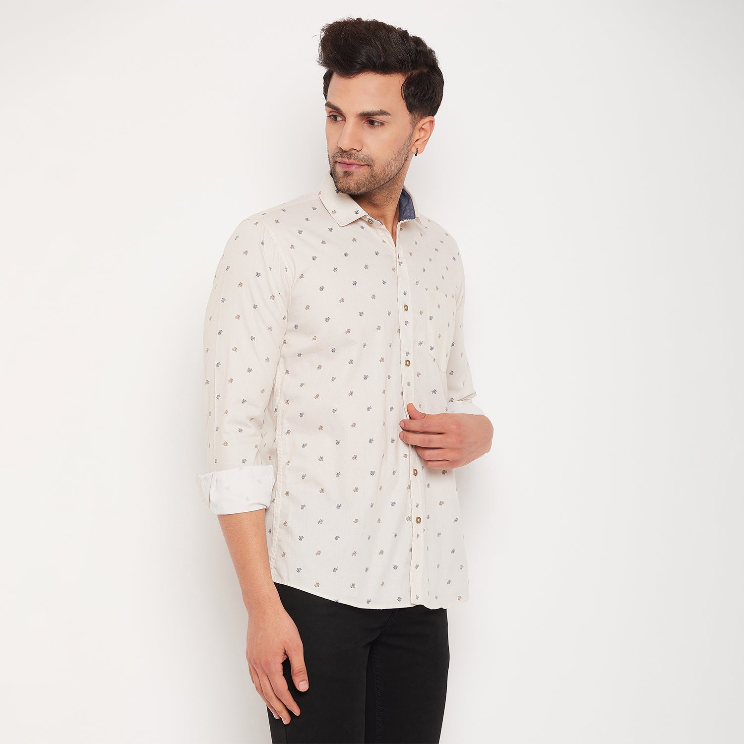 Duke Stardust Men Full Sleeve Cotton Shirt (SDO8PRT)
