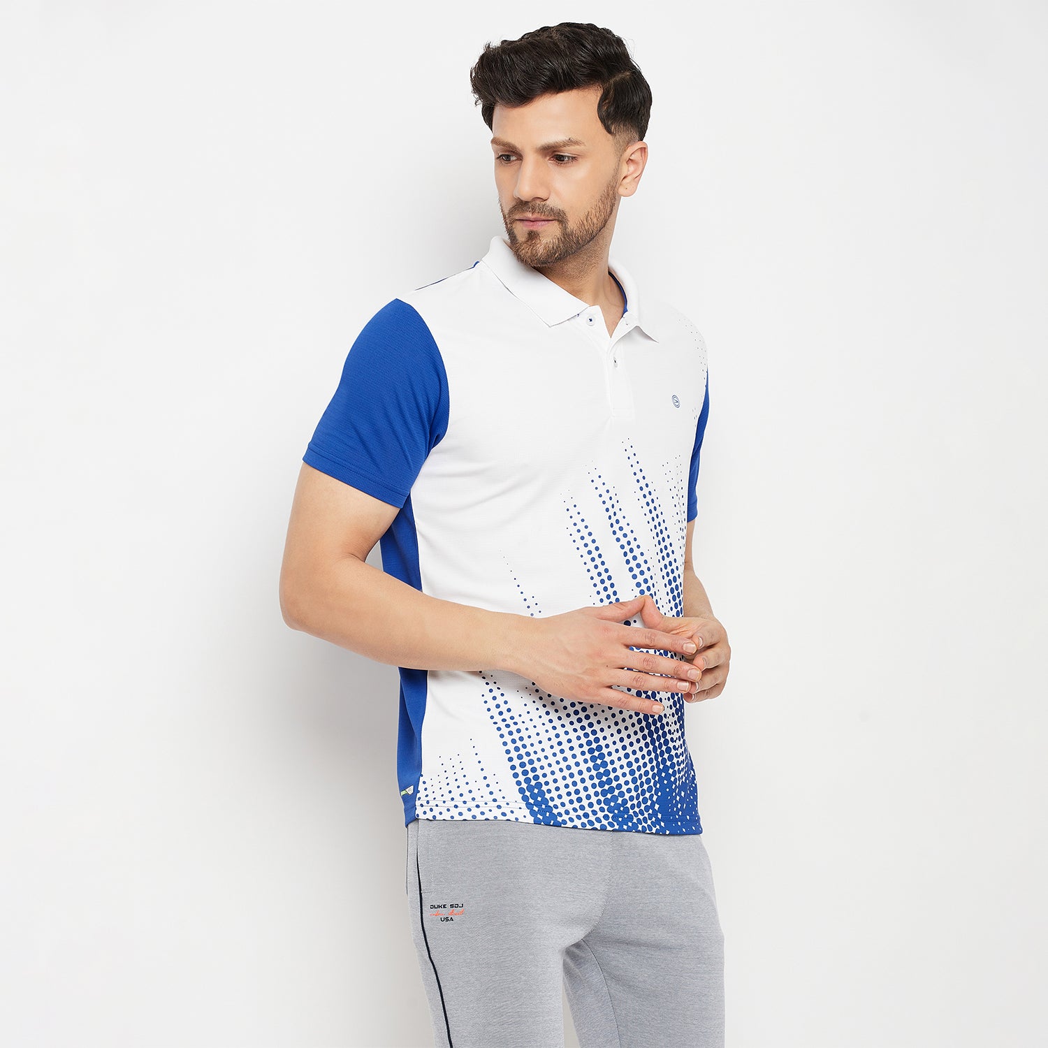 Duke Stardust Men Half Sleeve Polo Neck Cotton T-shirt (GD1224)