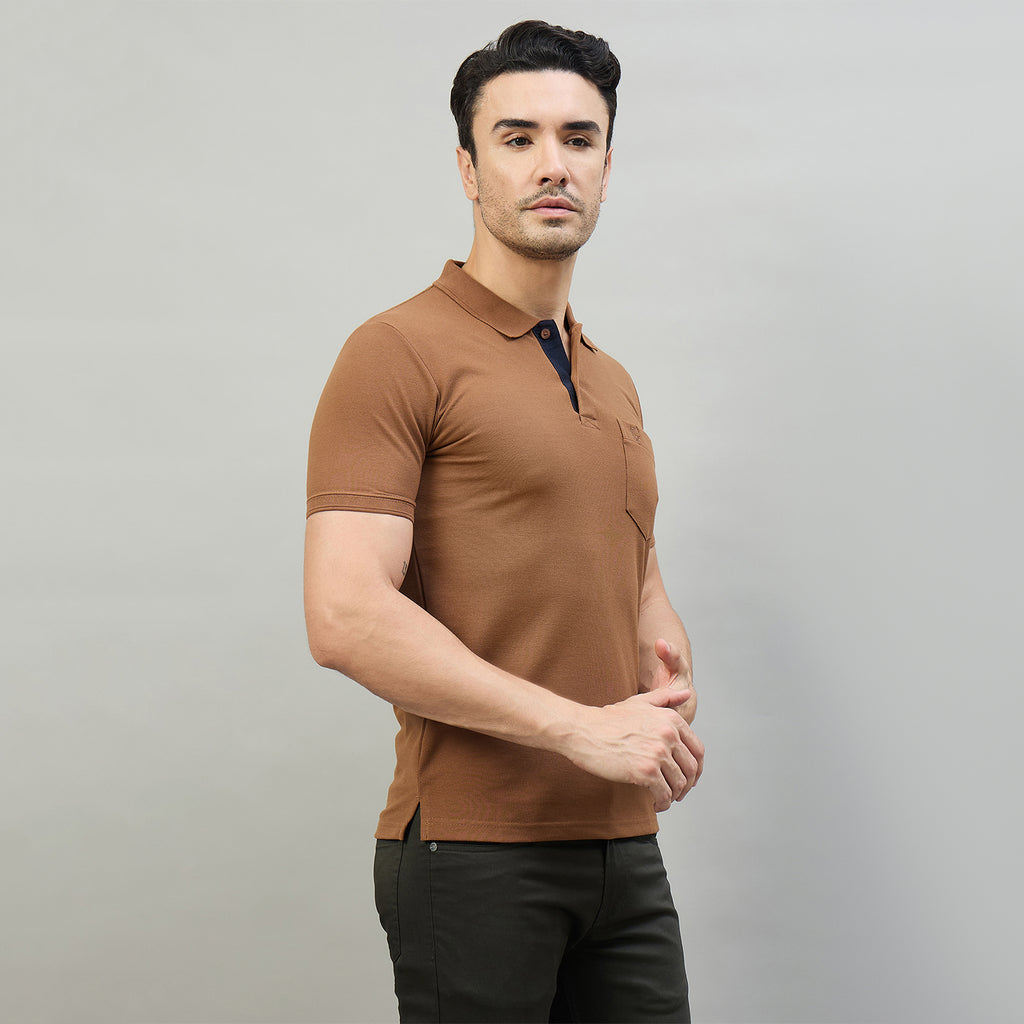 Duke Men Half Sleeve Cotton Smart Fit Casual T-shirt (SD72)
