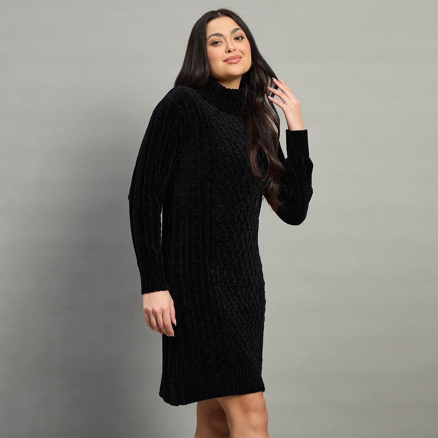 Duke Urban Women High Neck Full Sleeve Sweater (SDS1255C)