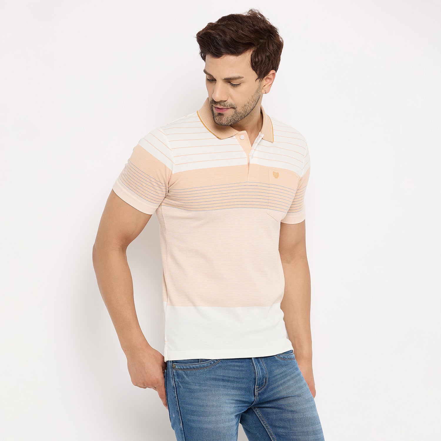 Duke Stardust Men Half Sleeve Cotton T-shirt (LF7256)
