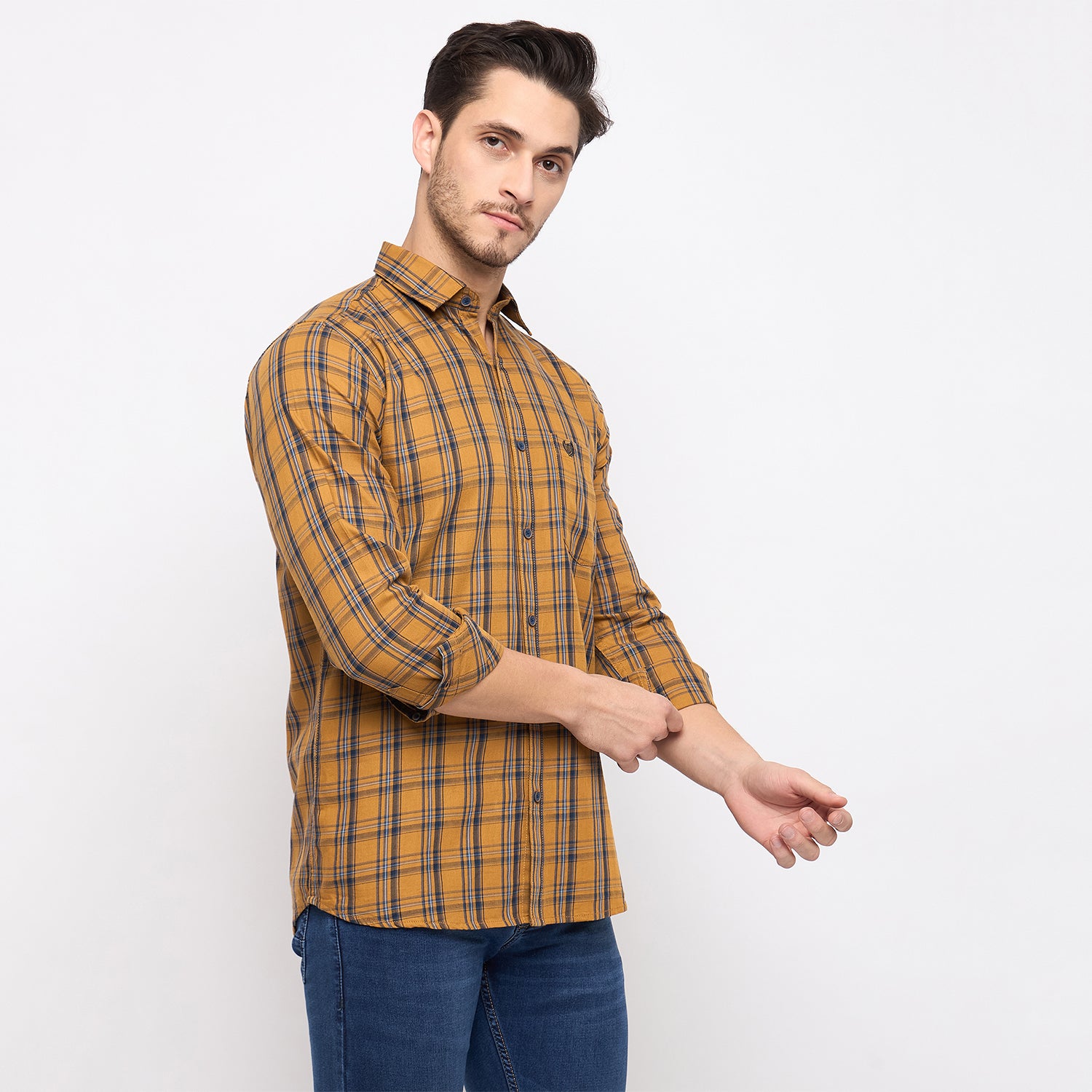 Duke Stardust Men Full Sleeve Cotton Shirt (SDO6CKIA)