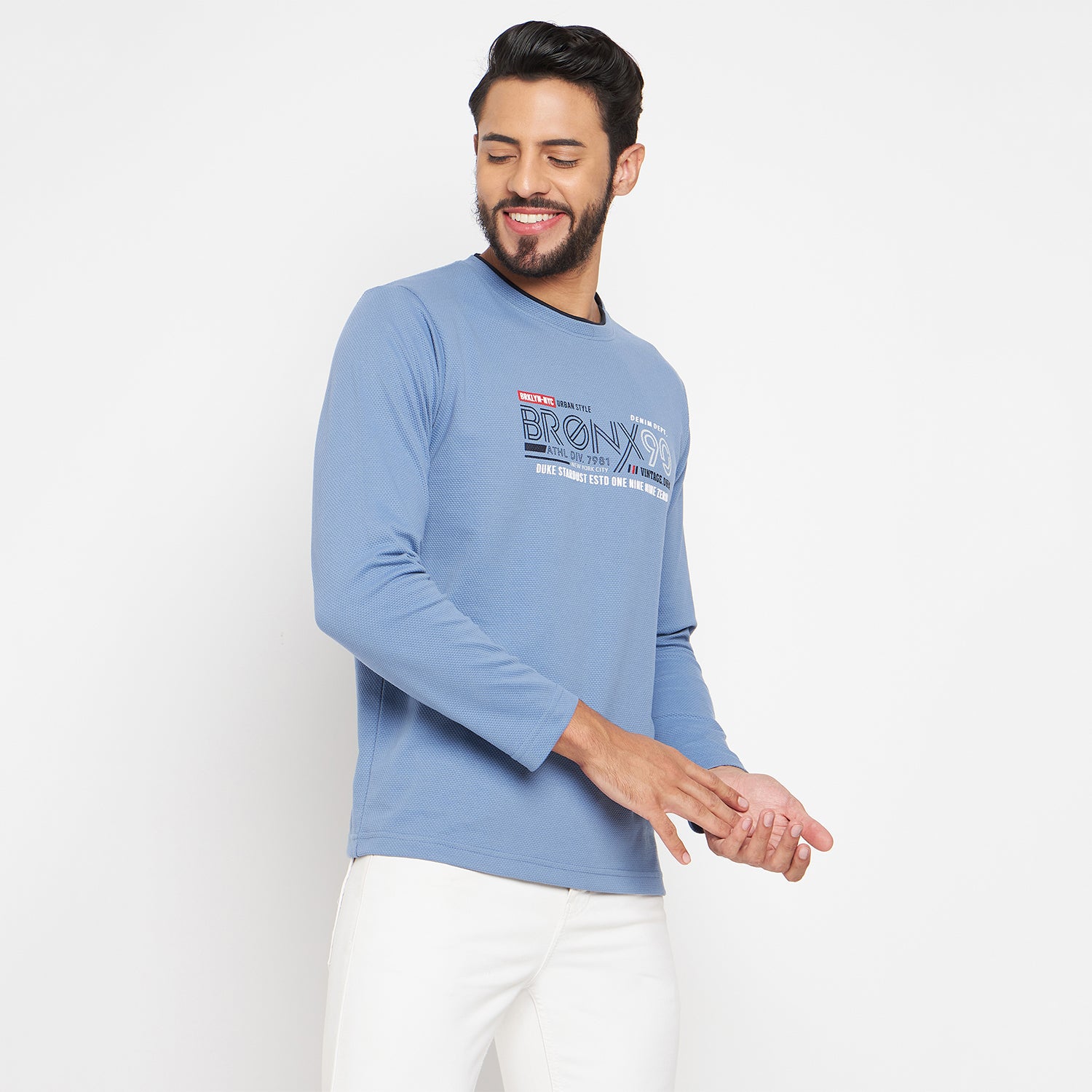Duke Stardust Men Round Neck Full Sleeve Cotton T-shirt (LF3961)