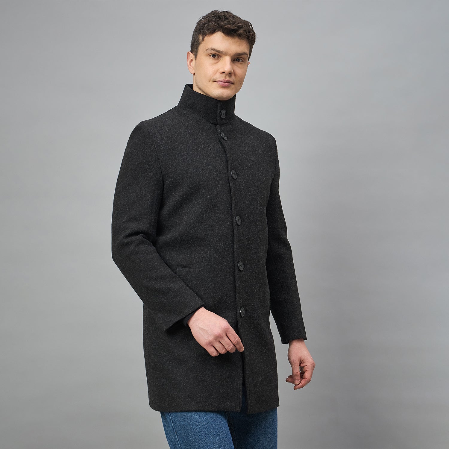 Duke Urban Men Full Sleeve Long Coat (SDZ3160C)