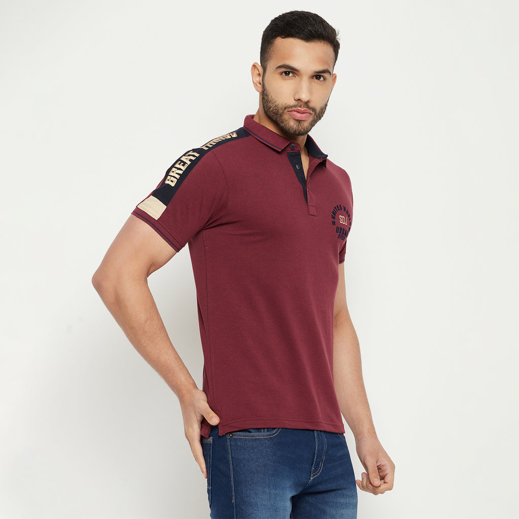 Duke Stardust Men Half Sleeve Polo Neck Cotton T-shirt (LF5778)