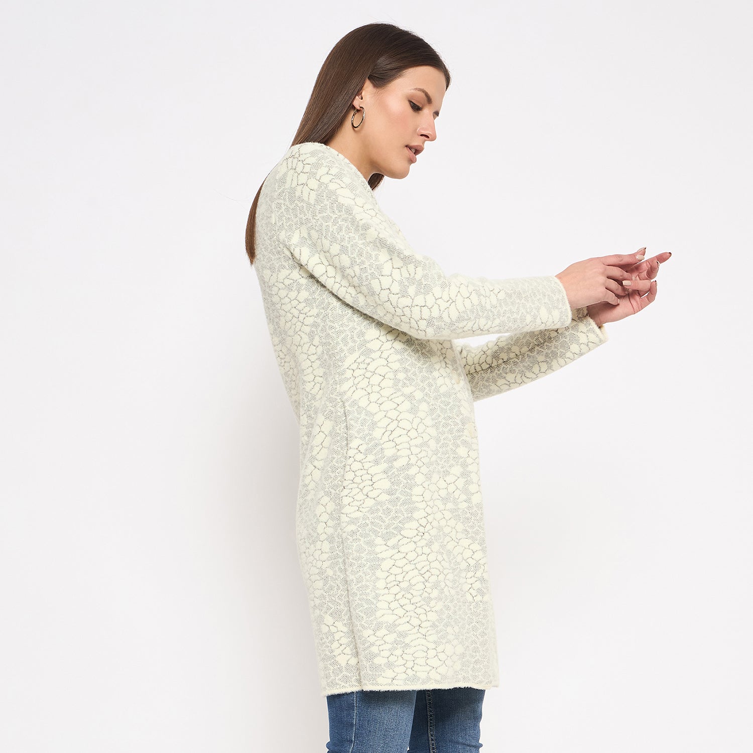 Duke Urban Women Full Sleeve Long Coat (SDS1260)