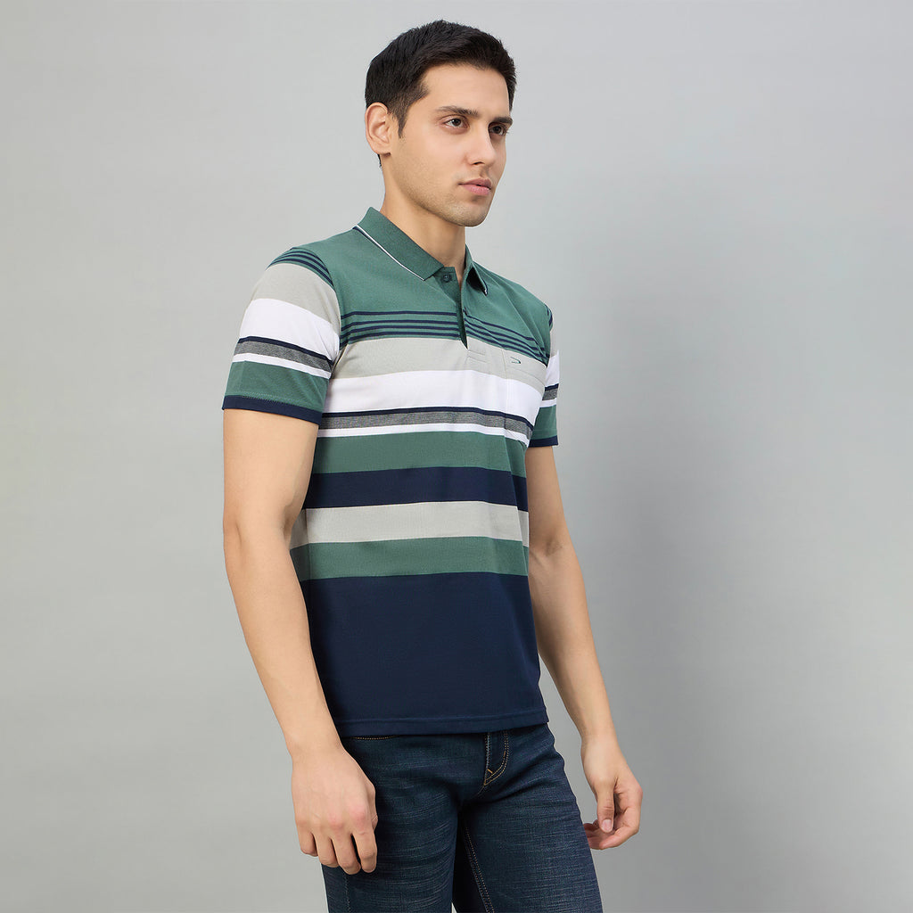 Duke Men Half Sleeve Cotton Regualr Fit Casual T-shirt (MLF1177)