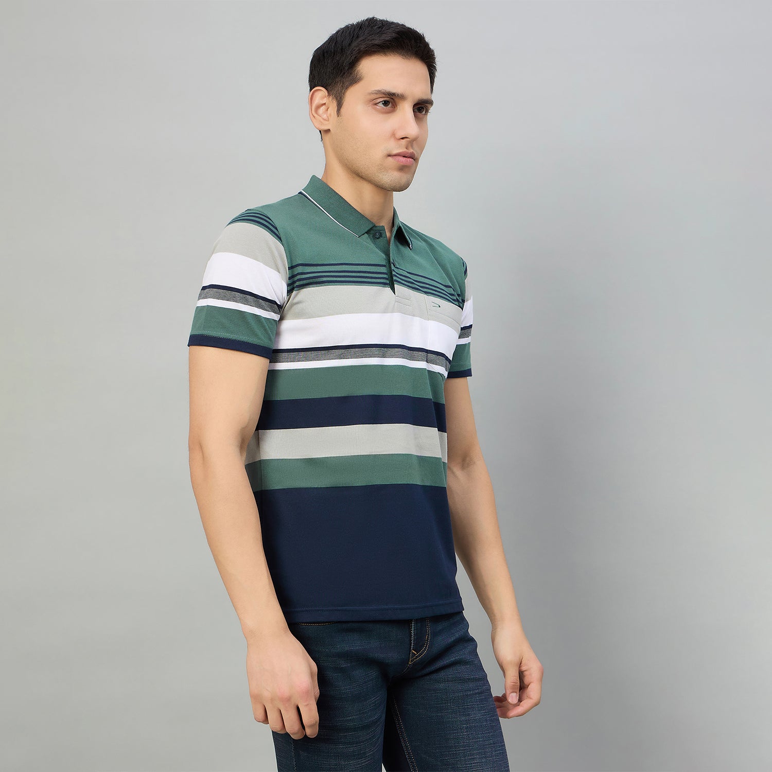 Duke Men Half Sleeve Cotton Regualr Fit Casual T-shirt (MLF1177)