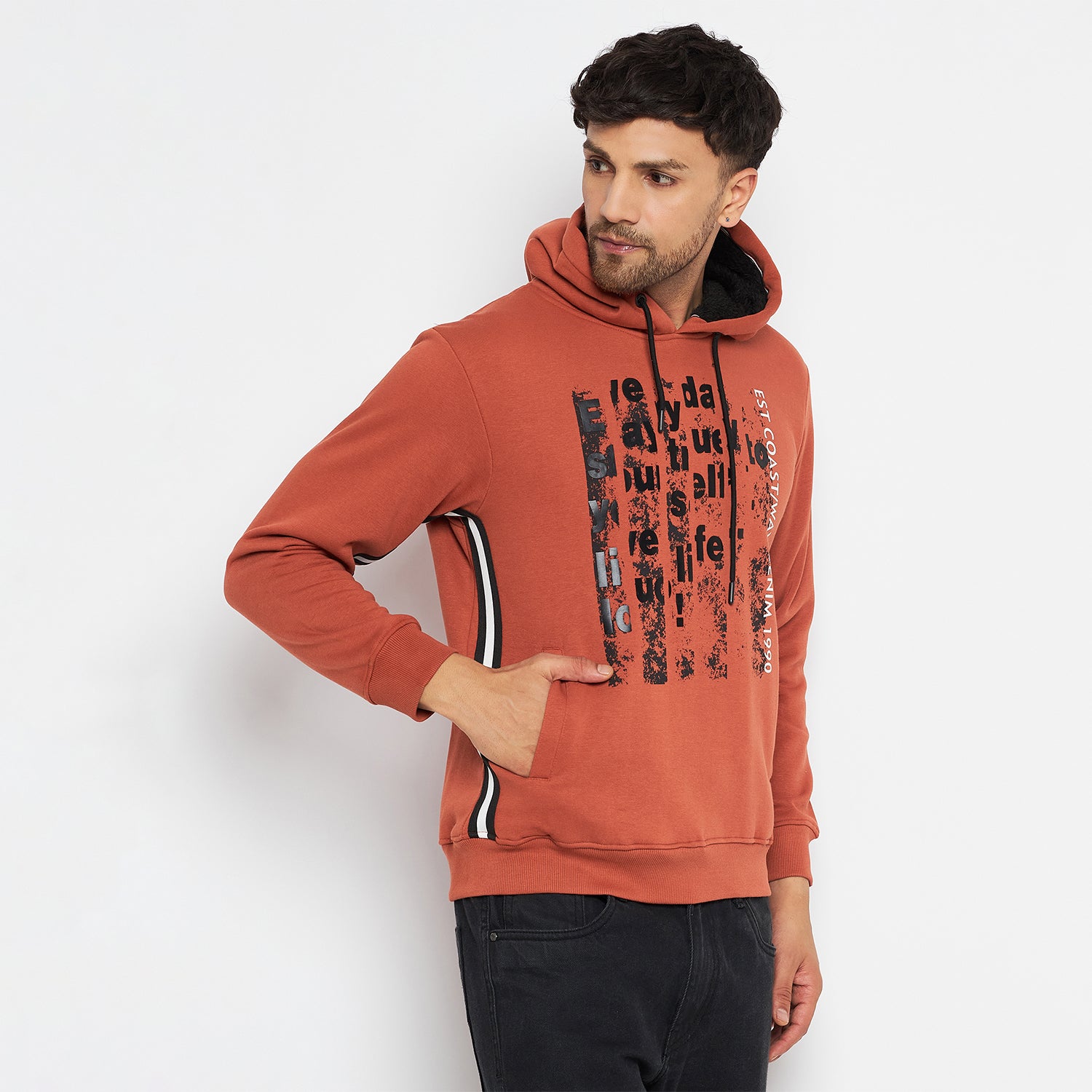 Duke Urban Men Hooded Neck Sweatshirt (LF3861)