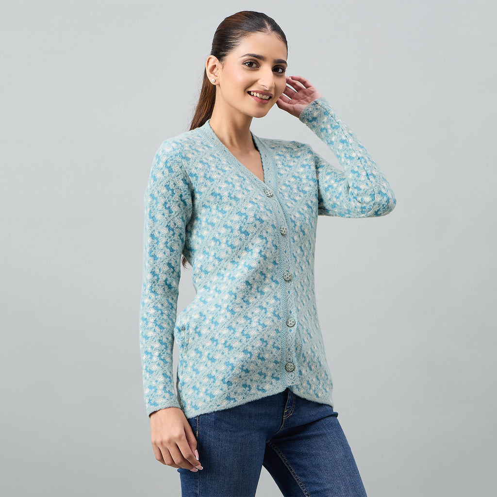 Duke Urban Women Full Sleeve Front Open Regular Cardigan (SDS1333)