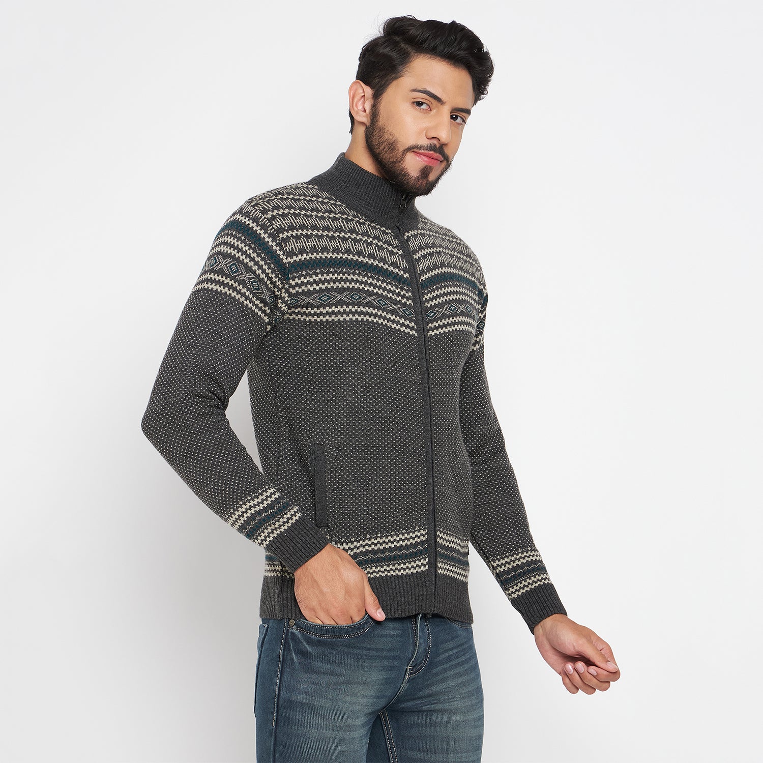 Duke Urban Men Full Sleeve High Neck Pullover (SDS2082)