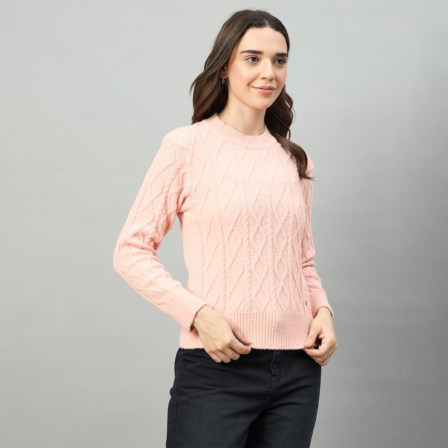 Duke Urban Women Round Neck Full Sleeve Sweater (SDS1396)