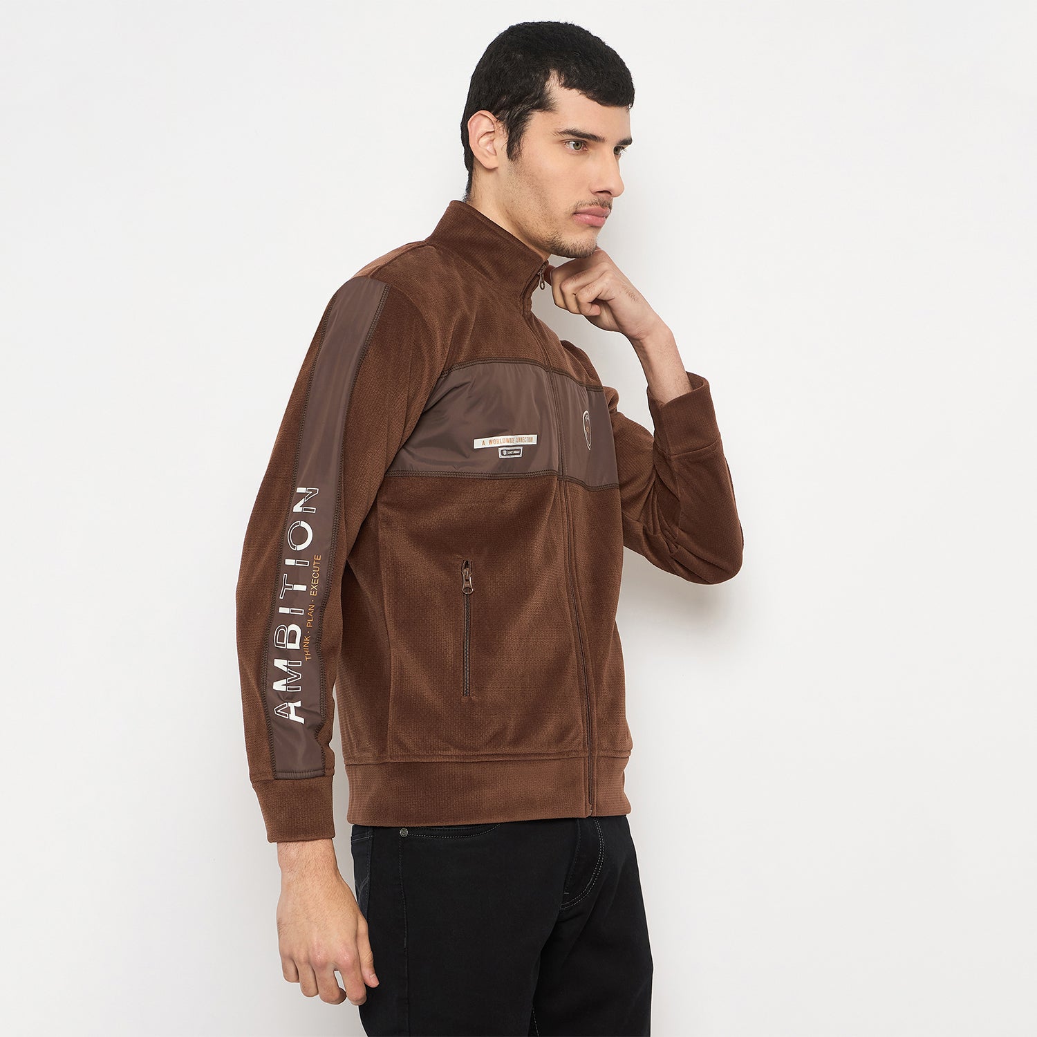 Duke Urban Men Full Sleeve Zipper Sweatshirt (LF6433)