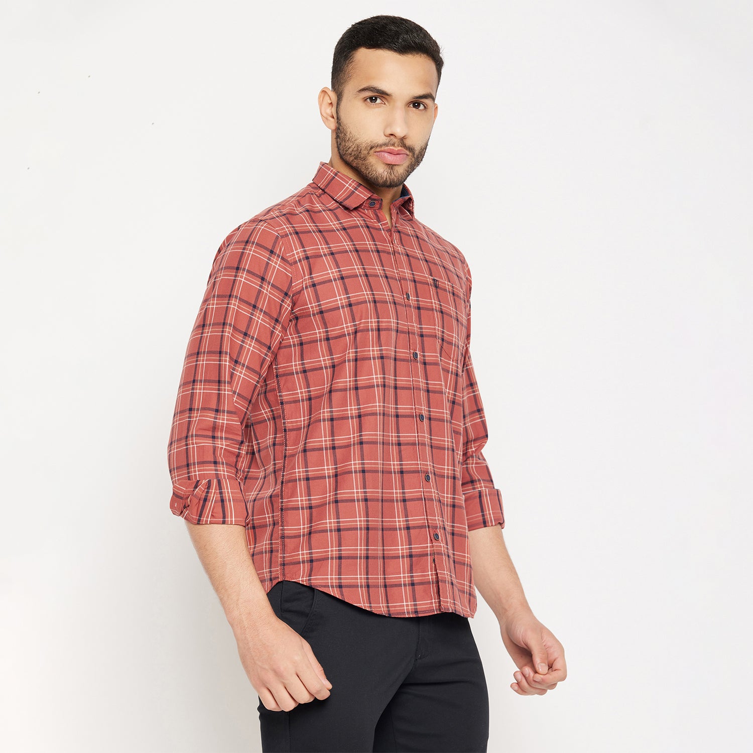 Duke Men Stardust Cotton Full Sleeve Shirt (SDO5CKTA)